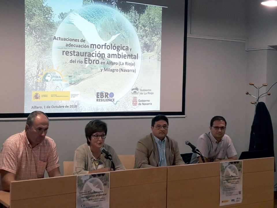 Reunión en Alfaro presentando el proyecto restauración Ebro en Milagro y Alfaro