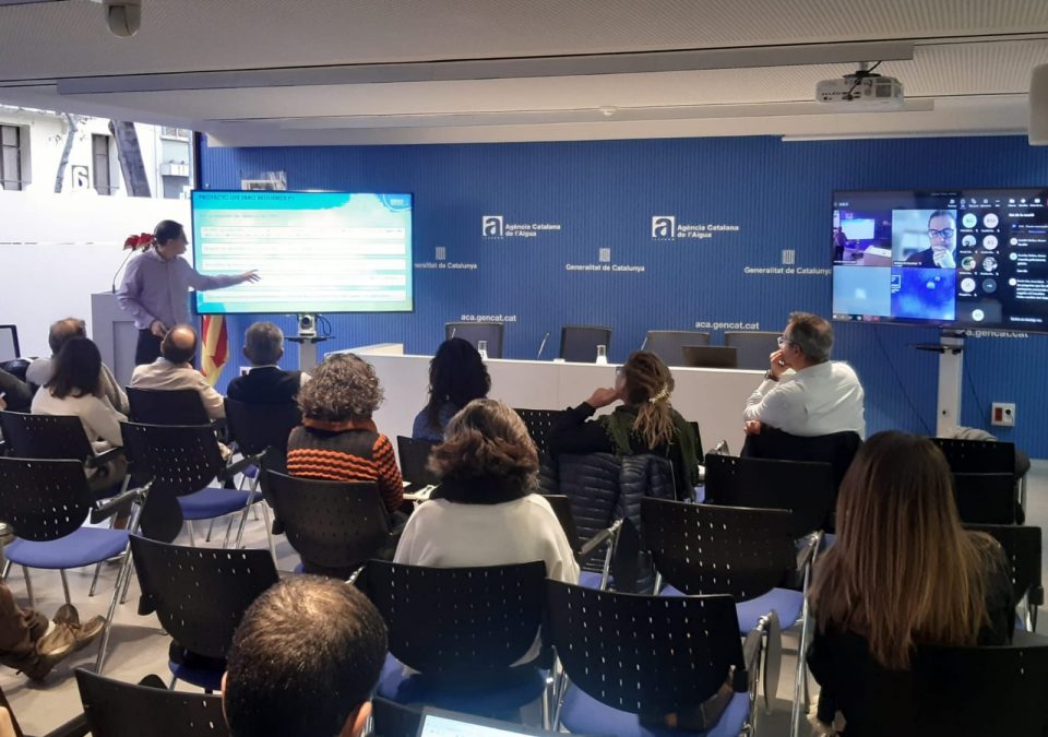 Presentación LIFE Ebro Resilience P1 en la jornada de restauración del DPH de la Agencia Catalana del Agua